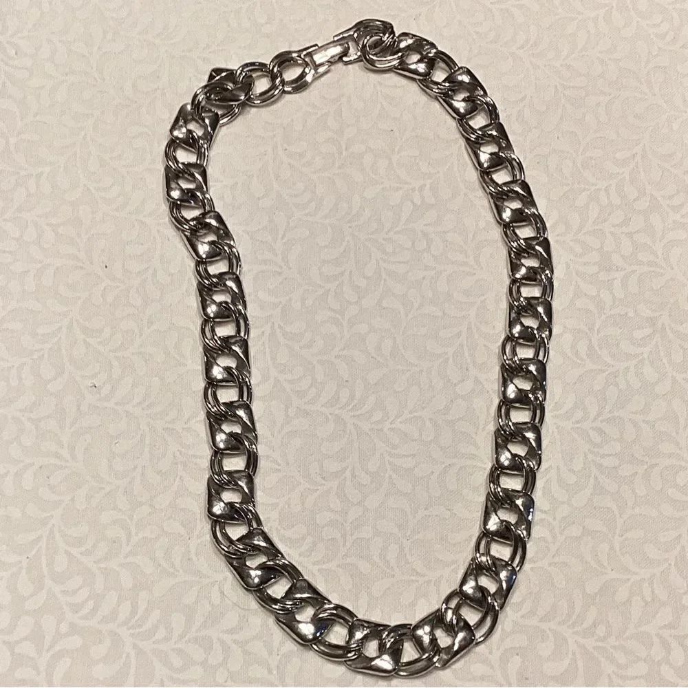 Chunky Silver Chain Necklace
